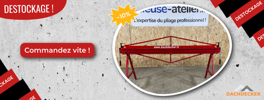 [DESTOCKAGE] Plieuse de chantier ZRB – 2000/0,7 zinc [DESTOCKAGE]